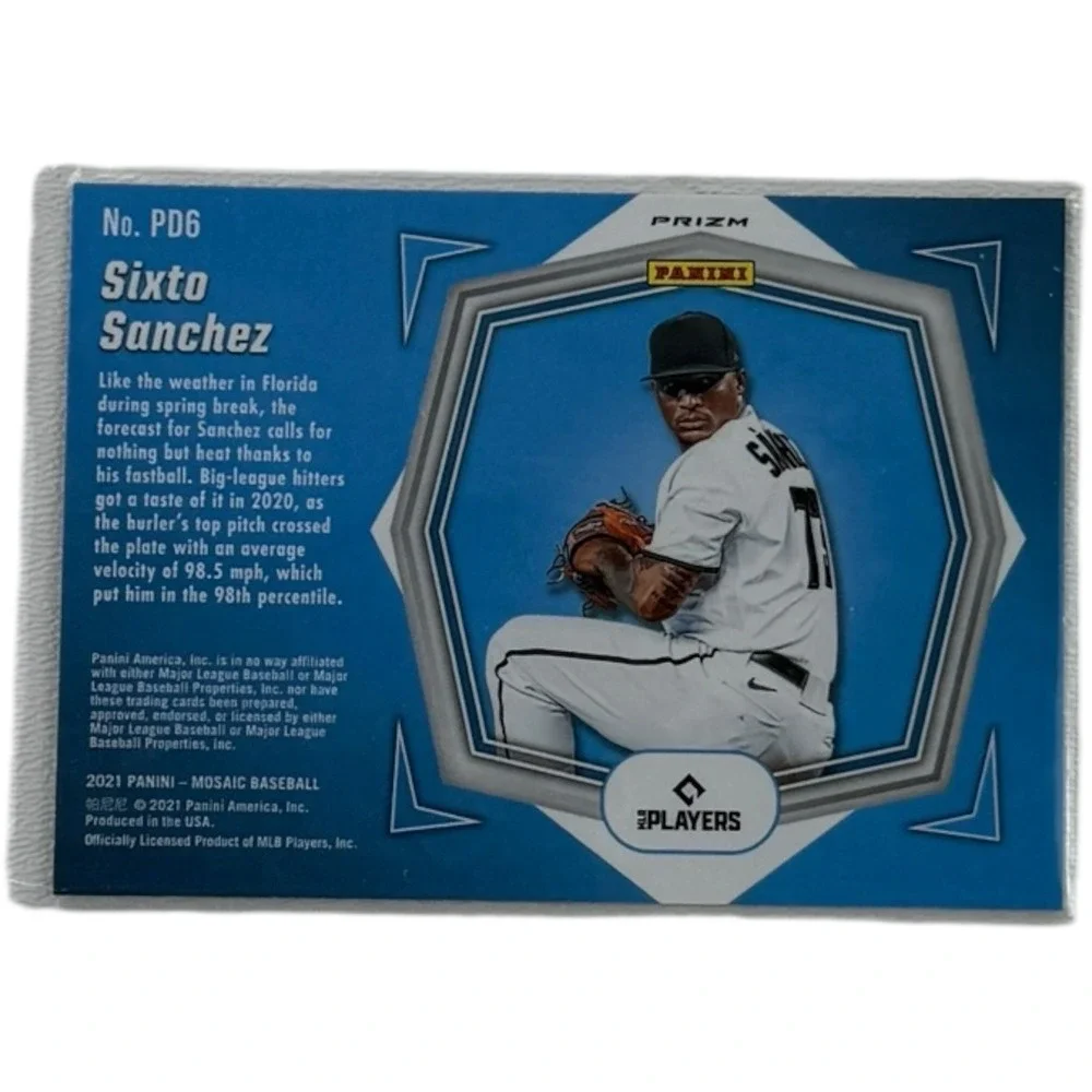 2021 Panini Mosaic #PD6 Sixto‎ Sanchez DEBUTS GREEN MOSAIC PRIZM ROOKIE RC
